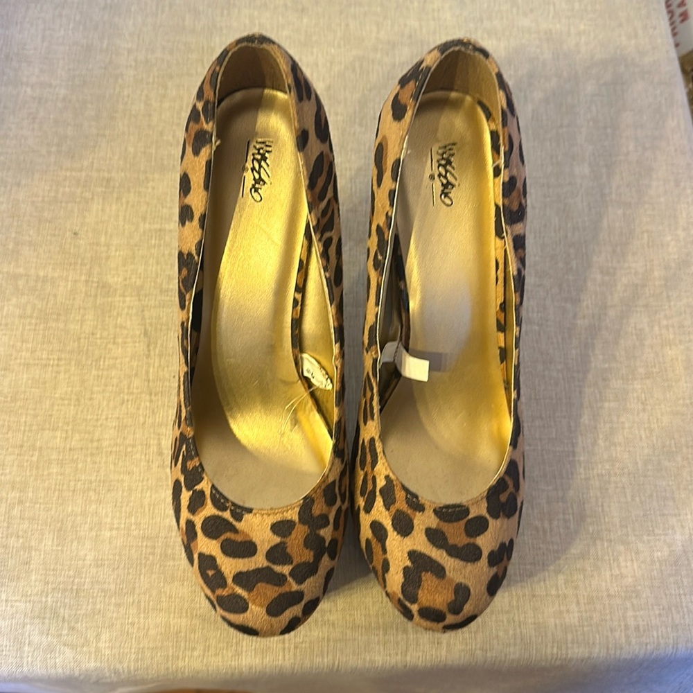 Leopard platform high heels - Picture 1 of 5